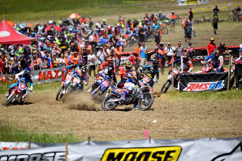 Josh Strang got off to an excellent start and was awarded the $250 All Balls Racing Holeshot for his efforts.