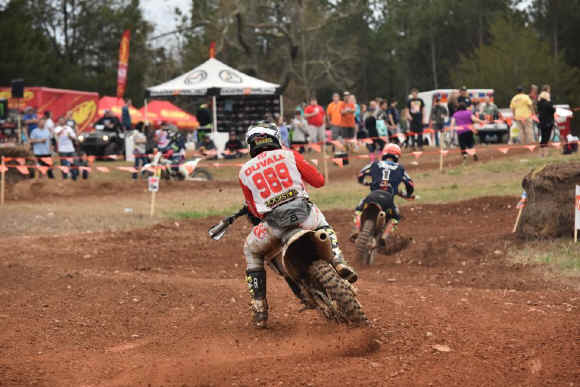 Kailub Russell and Thad Duvall battled to the checkered flag in South Carolina