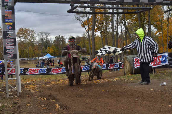 Steward Baylor Jr. claims AMSOIL Ironman GNCC overall win.