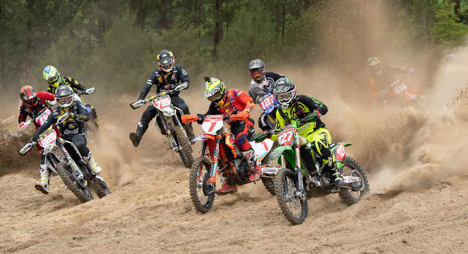 As the XC1 Open Pro class took it it was a race to the holeshot line.